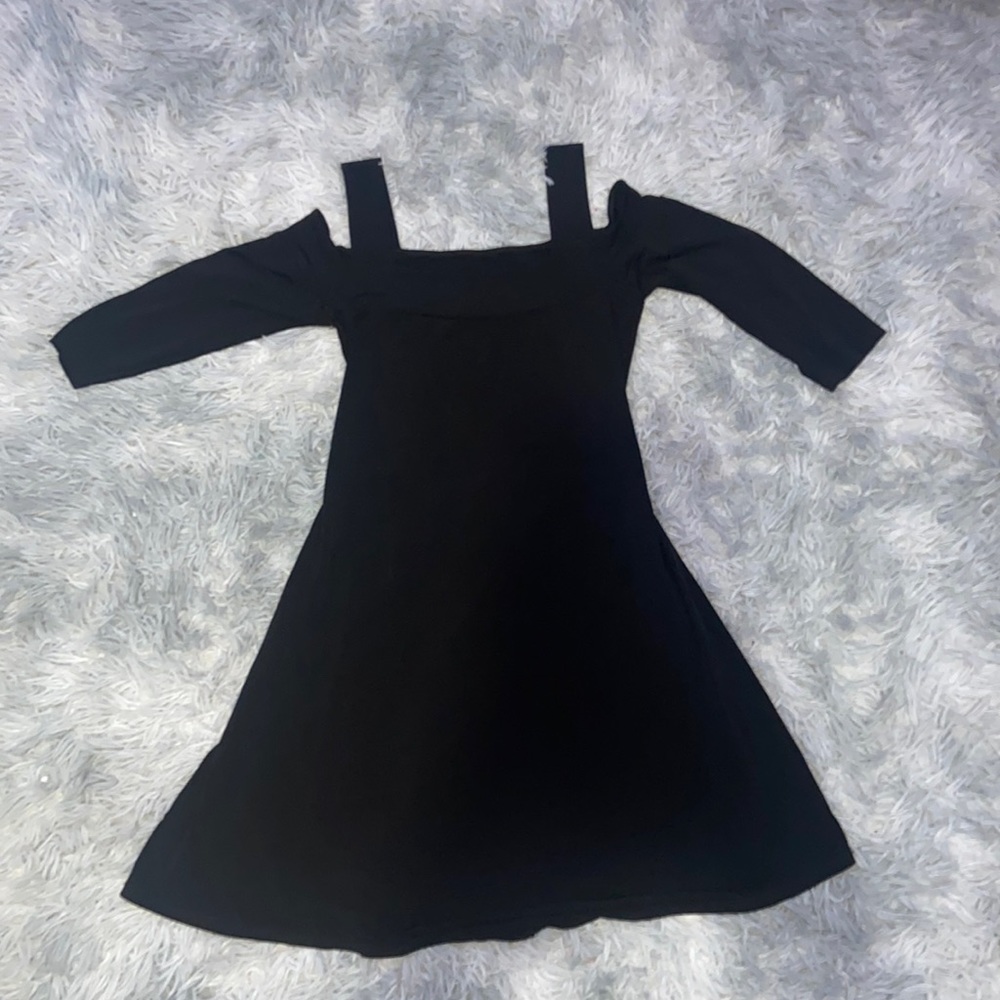 Black, long sleeve dress